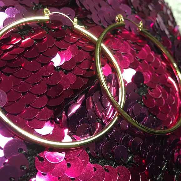 Round Hoop Earrings In 14k Gold Vermeil - Picture 2 of 3